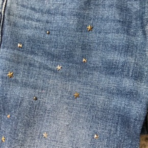 🧡3/15 Gap 1969 Best Girlfriend Star Studded Jeans Women's 26 - Picture 5 of 9